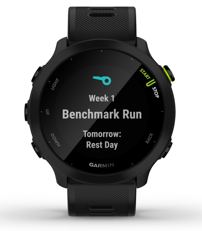 Garmin Forerunner 55 Zwart voorkant