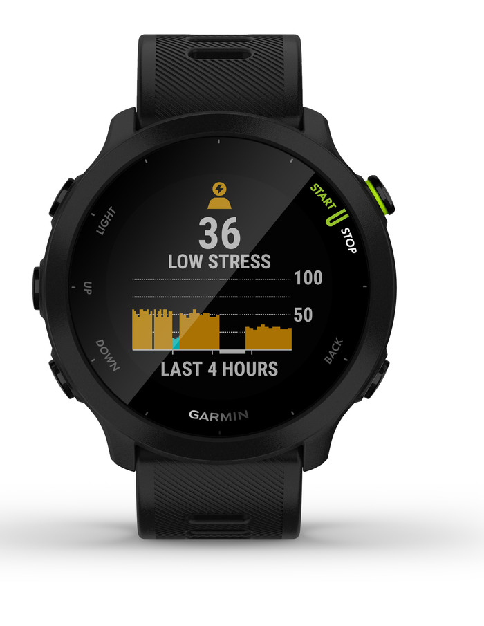 Garmin Forerunner 55 Zwart voorkant