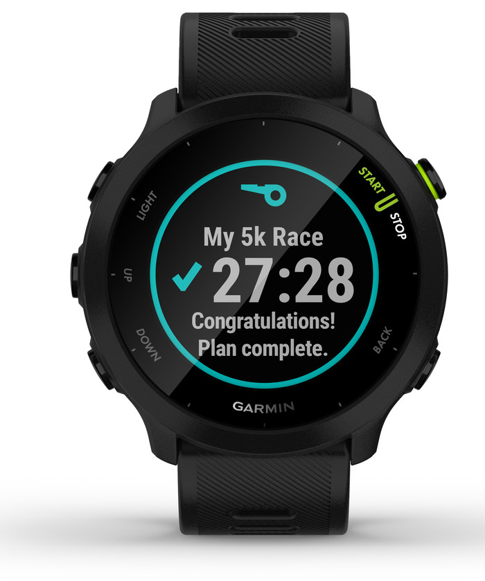 Garmin Forerunner 55 Zwart voorkant