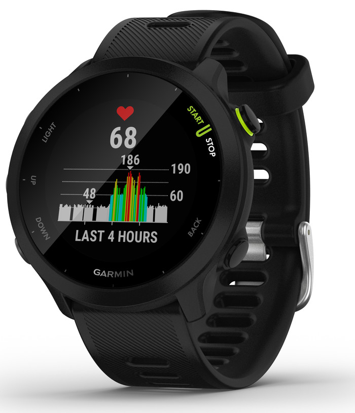 Garmin Forerunner 55 Zwart rechterkant