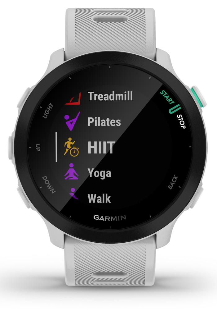 Garmin Forerunner 55 Wit voorkant