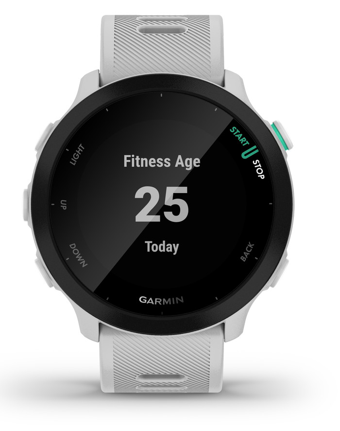 Garmin Forerunner 55 Wit voorkant
