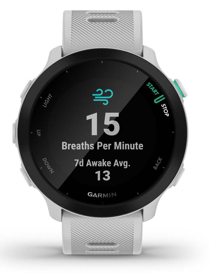 Garmin Forerunner 55 Wit voorkant