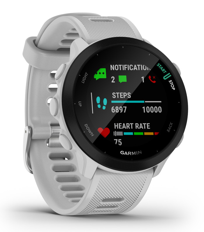 Garmin Forerunner 55 Wit linkerkant
