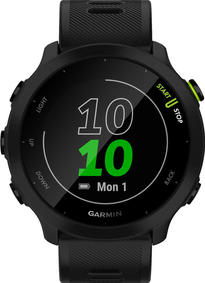 Garmin Forerunner 55 Zwart voorkant