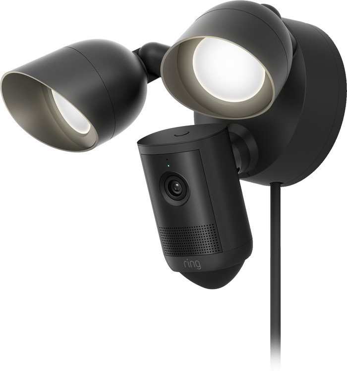 Ring Floodlight Camera 2e Generatie Zwart rechterkant