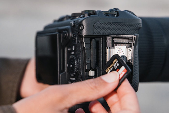 Canon EOS R6 V product in gebruik