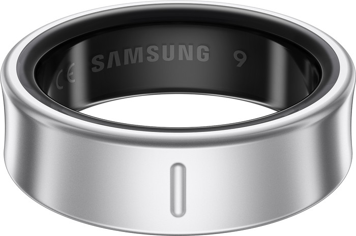 Samsung Galaxy Ring Maat 5 Zilver achterkant
