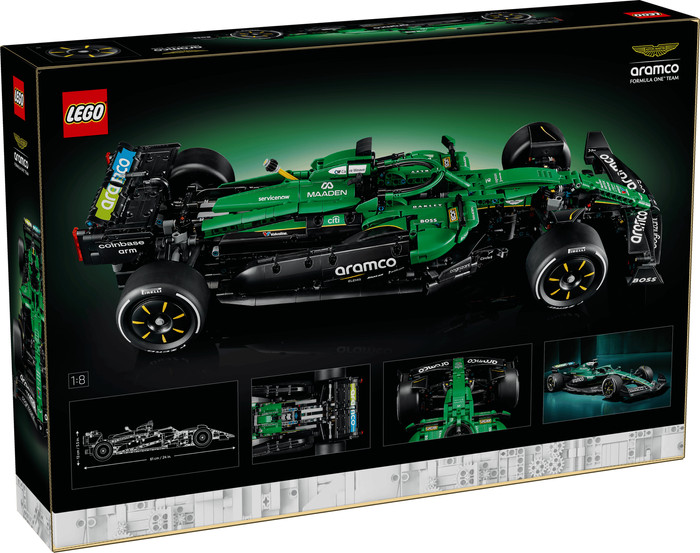 LEGO Technic Aston Martin Aramco AMR25 F1 auto 42240 verpakking