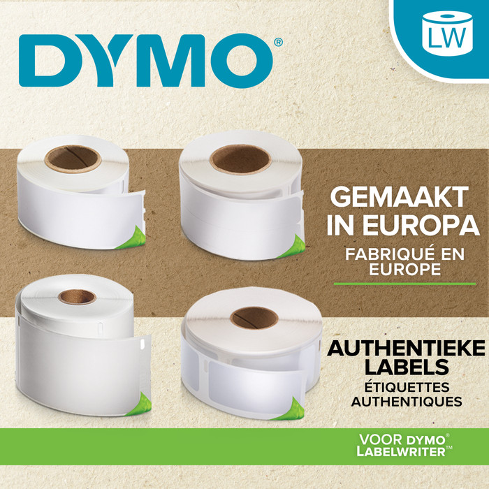 DYMO Authentic LabelWriter Small Name Badge Label White (4x89mm) null