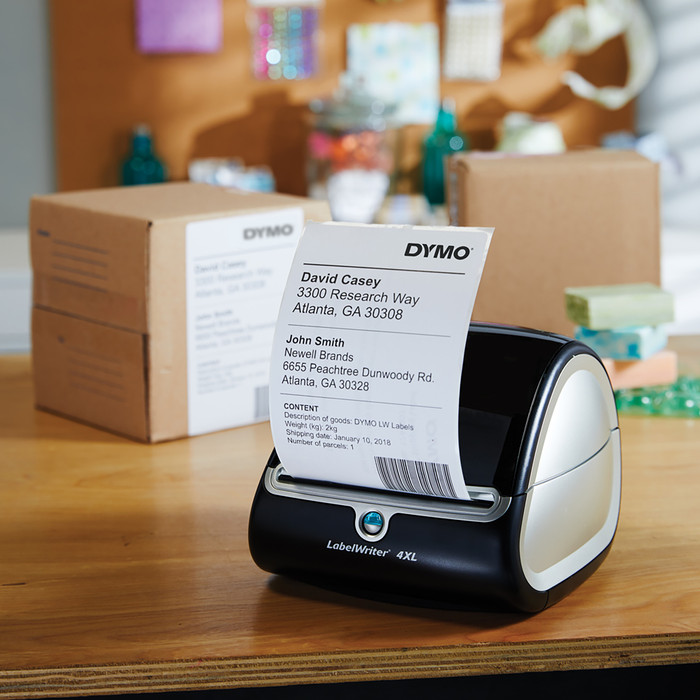 DYMO LabelWriter Extra Large Labels 104x159mm 5-pack product in use