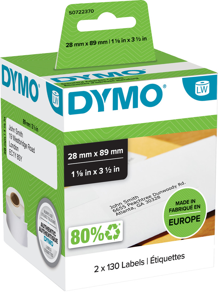 DYMO LabelWriter Address Label 28x89mm 260 Units Main Image