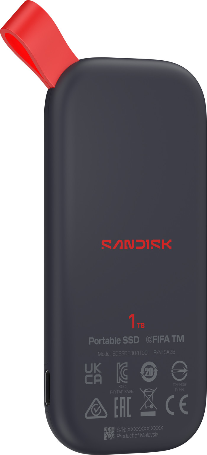 SANDISK Portable SSD FIFA WORLD CUP 2026 Edition 1TB rechterkant