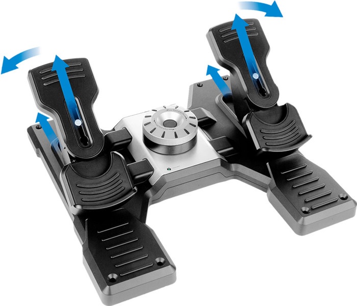 Saitek Pro Flight Rudder Pedals PC | Coolblue | Flight stick