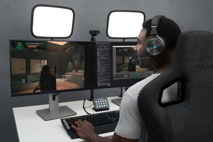 Corsair Virtuoso Casque Gamer Hifi RGB Sans Fil XT avec Spatial Audio produit à l'usage