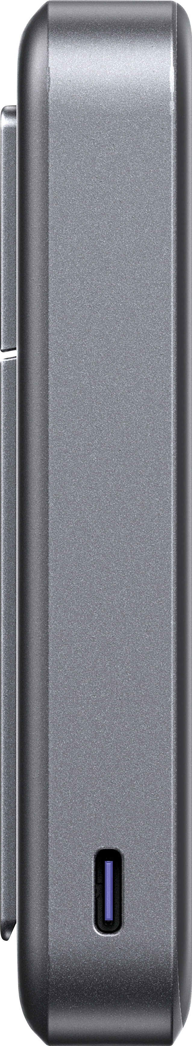 Anker Batterie Externe Sans Fil 10 000 mAh avec MagSafe et Qi2 25W Gris côté gauche