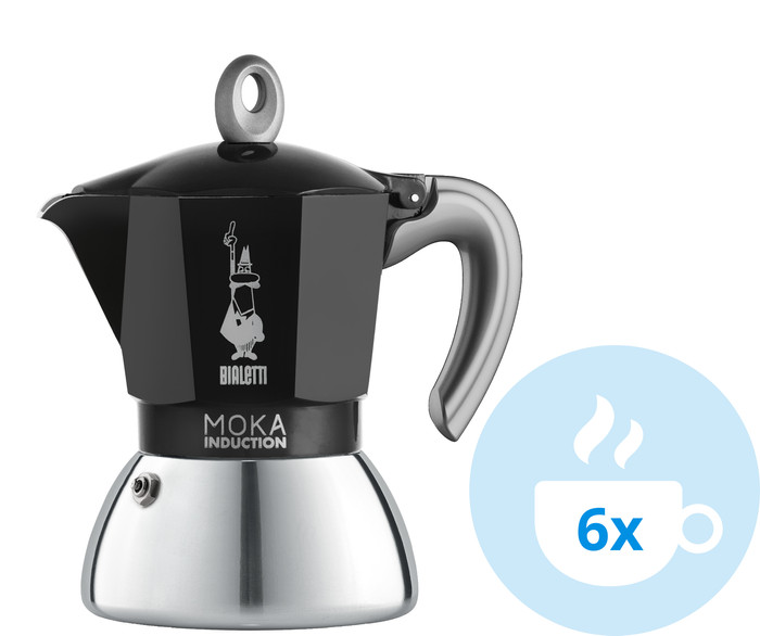 Bialetti New Moka Induction Black 6 Cups Main Image