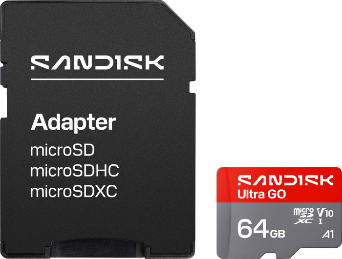 SANDISK Ultra GO microSDXC 64GB 140MB/s voorkant