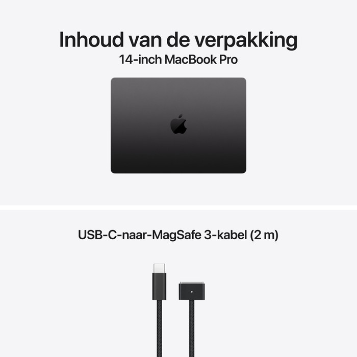Apple MacBook Pro 14 inch M6 32GB / 1TB Zwart QWERTY visual leverancier