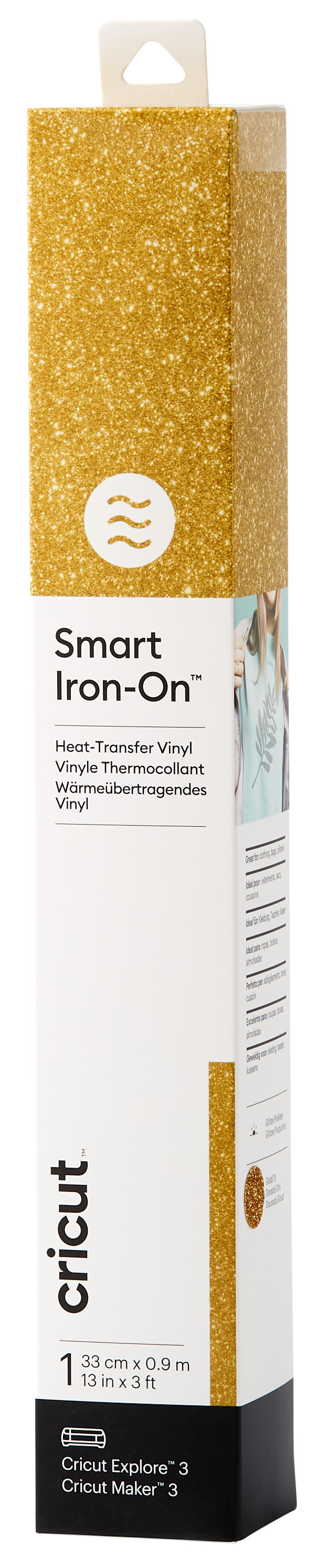 Cricut Smart Iron-on 33x91 Glitter Goud Main Image