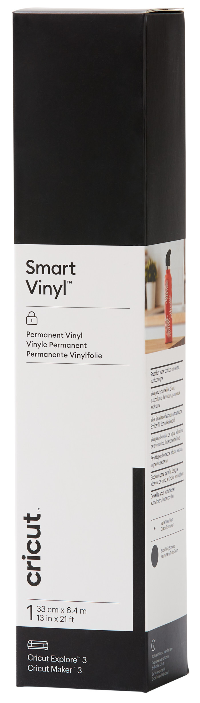 Cricut Smart Vinyl Permanent 33x640 Zwart Main Image