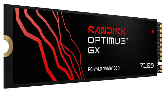 SANDISK Optimus GX 7100 4TB NVMe SSD voorkant