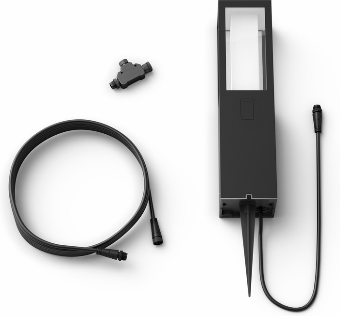 Philips Hue Impress sokkellamp White and Color zwart laag uitbreiding null