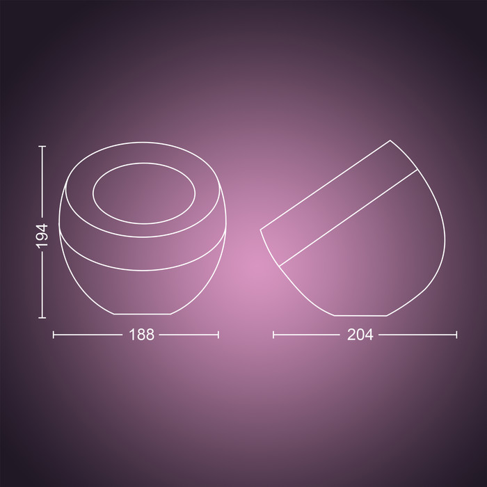Philips Hue Iris White and Color Zwart null