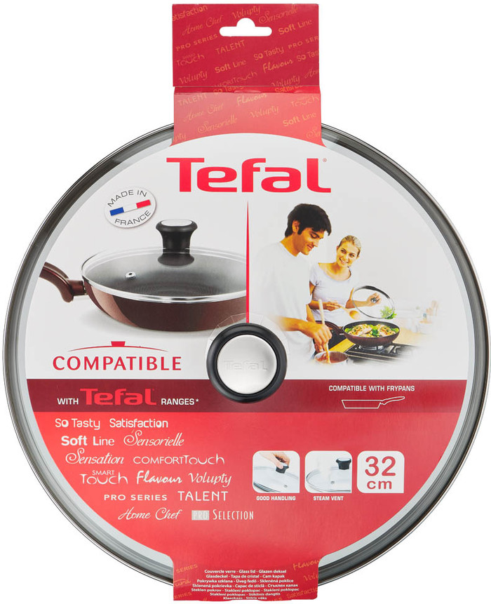 Tefal Set de Couvercles Verre 24 cm + 28 cm emballage