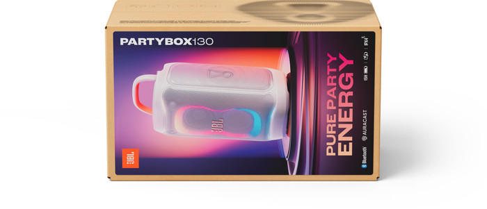 JBL Partybox 130 Wit verpakking