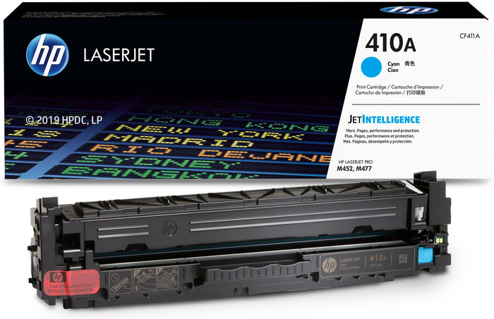 HP 410A Toner Cyaan verpakking
