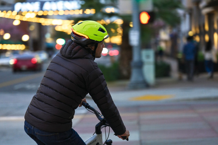 ABUS HYP-E Geel S product in gebruik