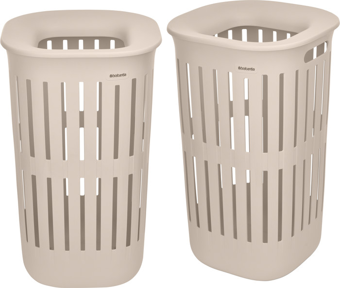 Brabantia Collect-It Panier à Linge 55 Litres - Set de 2 - Beige Main Image