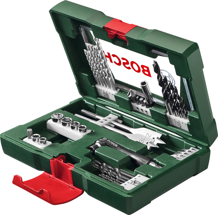 Bosch 41-delige Bit- en Borenset met Bithouder null