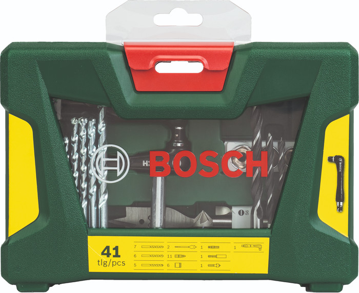 Bosch 41-delige Bit- en Borenset met Bithouder null