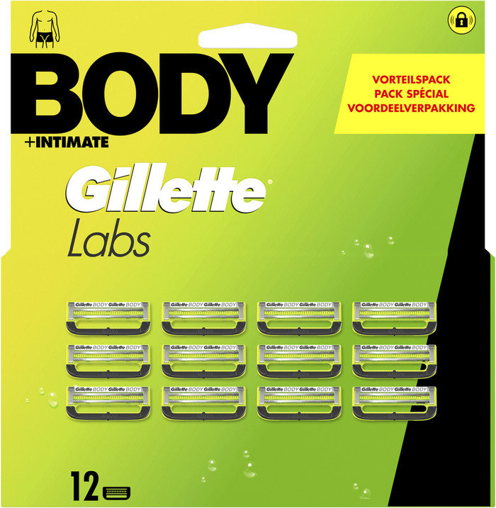GilletteLabs Body Navulmesjes (12 stuks) verpakking