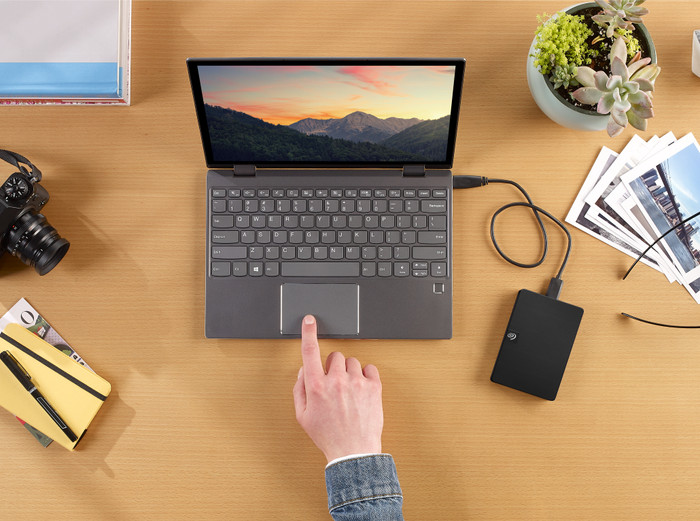 Seagate Expansion Portable 1 TB product in gebruik