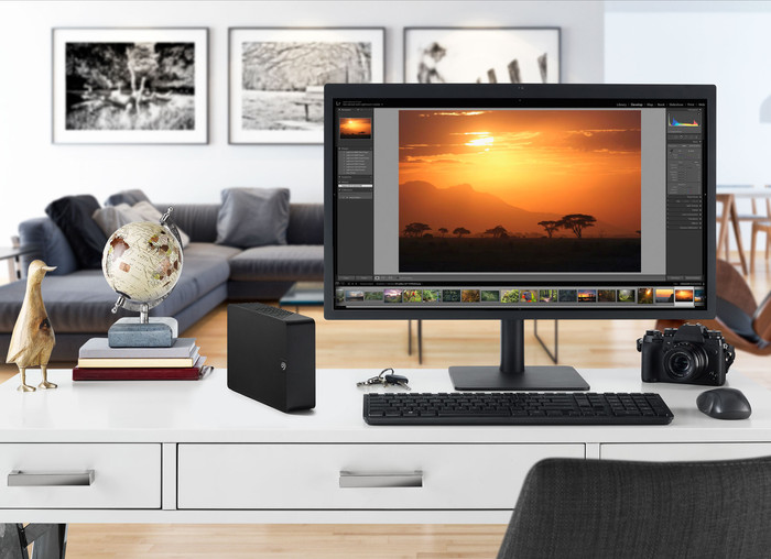 Seagate Expansion Desktop 6TB product in gebruik