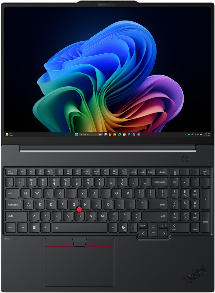 Lenovo ThinkPad T16 Gen 5 (Intel) Copilot+ PC - 21WT005FMH QWERTY bovenkant