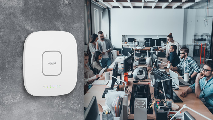 Netgear WAX630 4-pack product in use