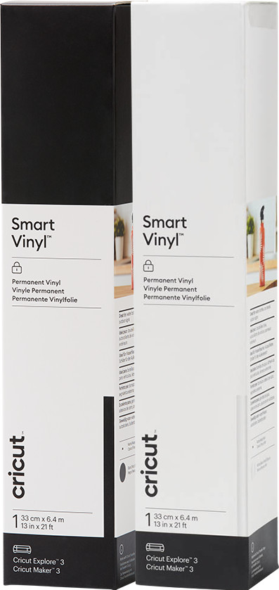 Cricut Smart Vinyl Permanent 33x640 Black and White Duo Pack Main Image
