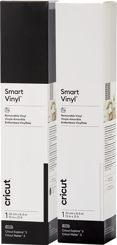Cricut Smart Vinyl Amovible 33 x 640 Noir et Blanc Lot de 2 Main Image