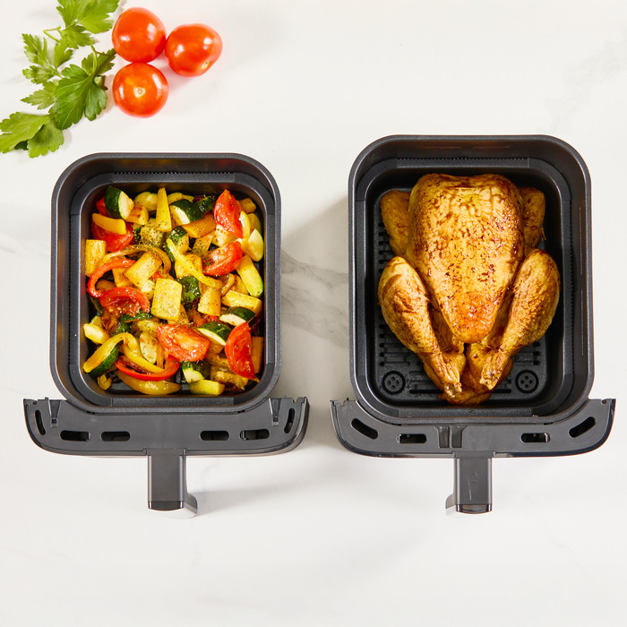 Tefal Easy Fry Crispy Dual Stack EY7528 product in gebruik