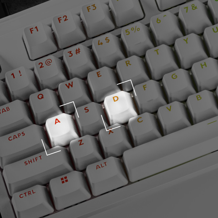 Logitech G PRO X2 RAPID TKL Gaming Toetsenbord Wit Azerty detail