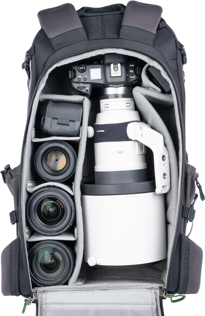 Think Tank BackLight 36L Slate Zwart binnenkant