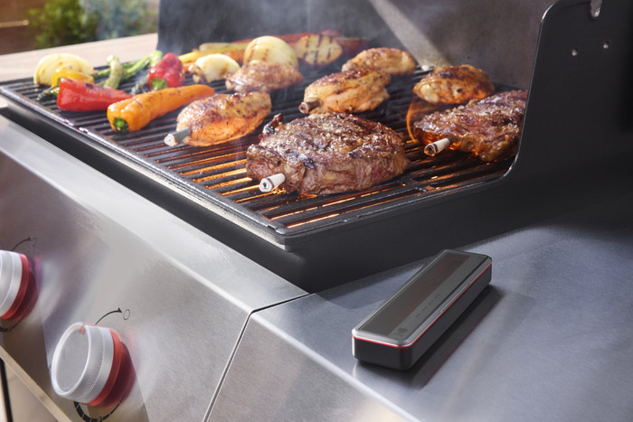 Weber Bluetooth/Wifi Smart Draadloze Thermometer product in gebruik