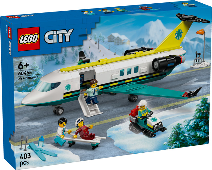 LEGO City Emergency Air Ambulance Airplane 60465 packaging