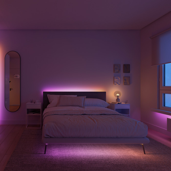 Philips Hue Essential LED Strip 10 meter product in gebruik