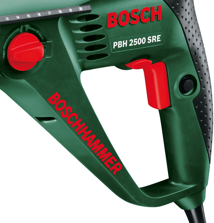 Bosch PBH 2500 SRE + Set de Forets SDS-Plus 6 pièces détail