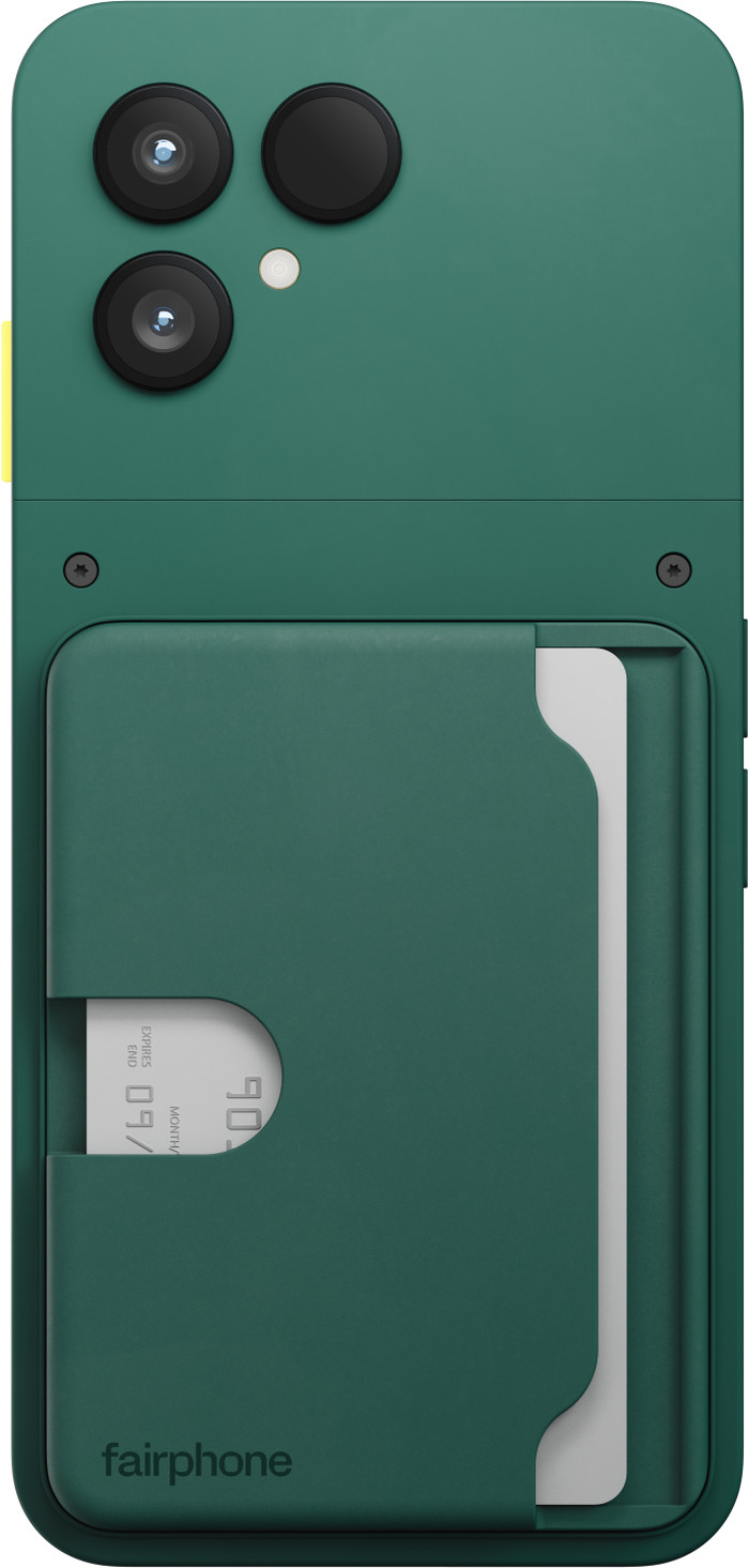 Fairphone Kaarthouder voor Fairphone 6 Groen product in gebruik